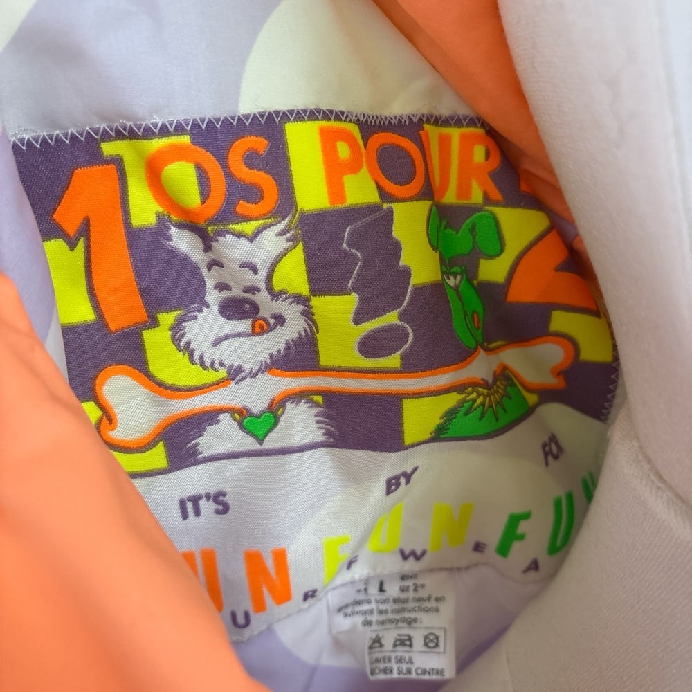 Colorful Neon Patchwork Jacket - image 7